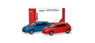 Herpa 013970-003 - H0 - Seat Leon - rot/blau (2 Stück)